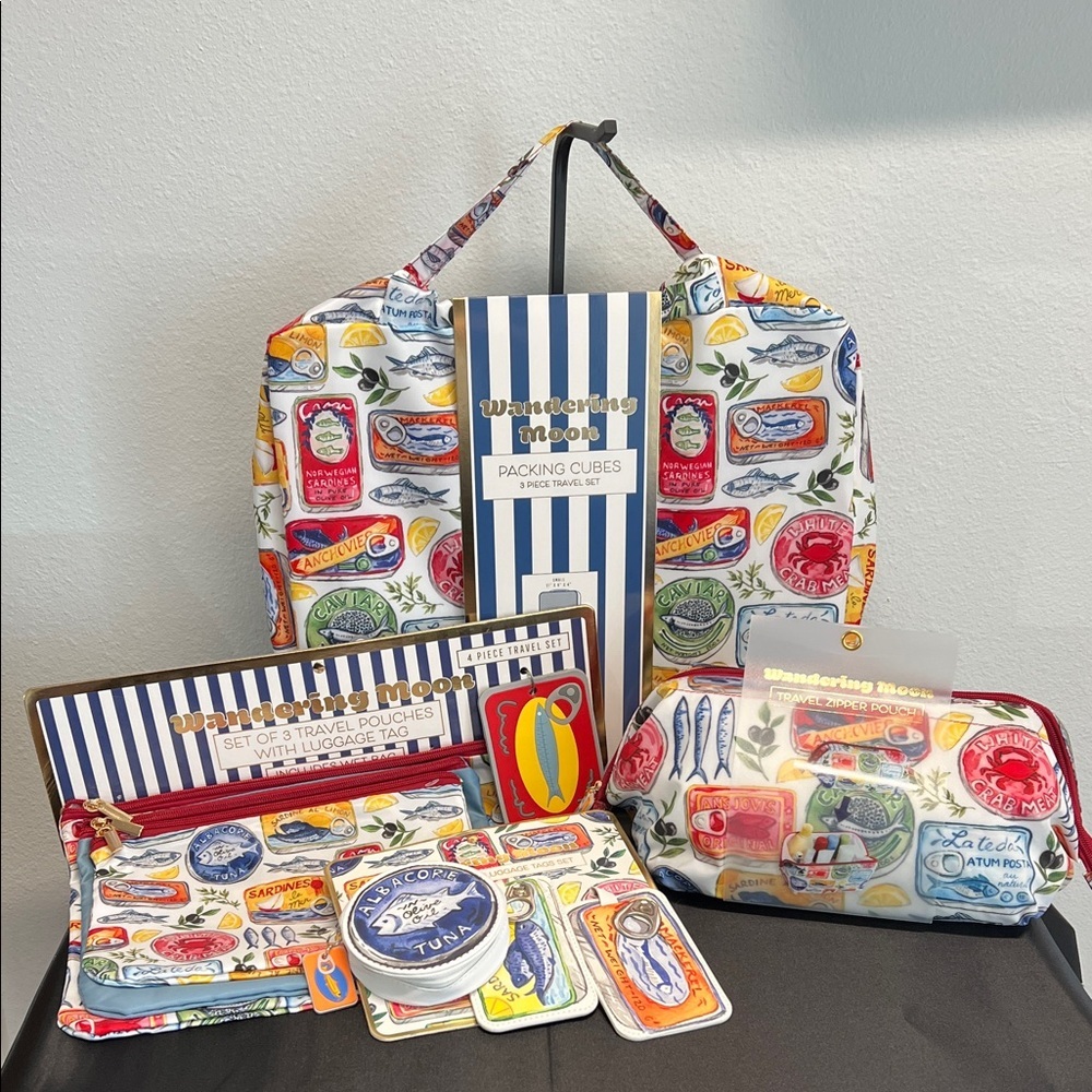 Wandering Moon | Sardine Packing Cube/Bag Set (11 pcs) 🐟